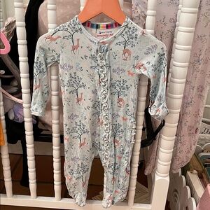 Magnetic Me Pastel Deer Print Footie